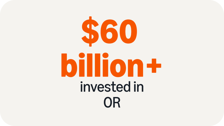 60 billion invested in Oregon