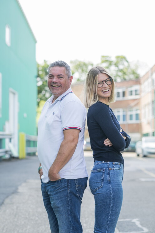 Tash Clementis (Director of Marketing) and Rob Judd (Director of Sales