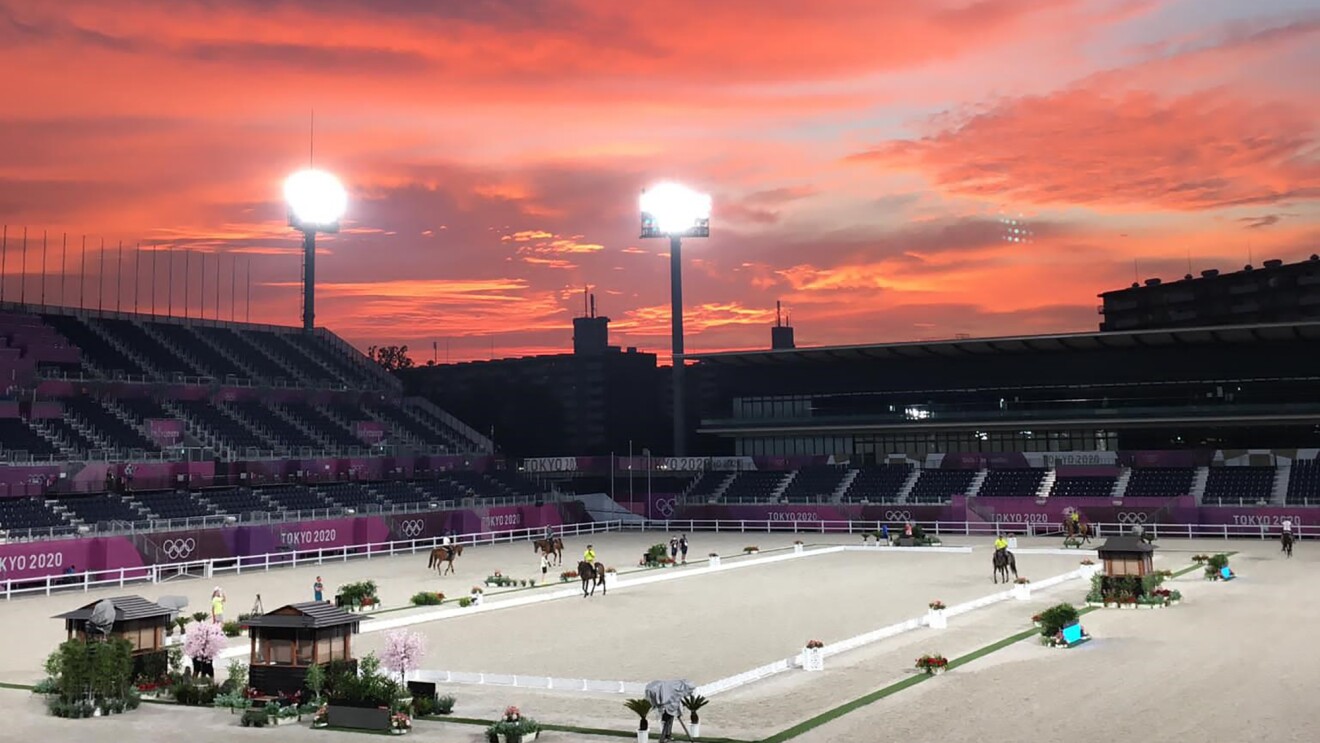 Delivery Service Partner Cesar Hirsch, who leads a logistics company for Amazon and equestrian sports at the Tokyo Olympics.