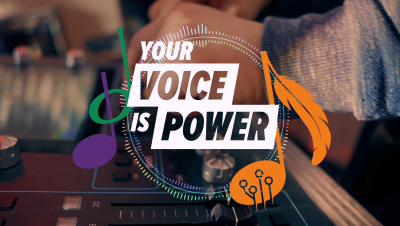 Your voice is power - dj making music