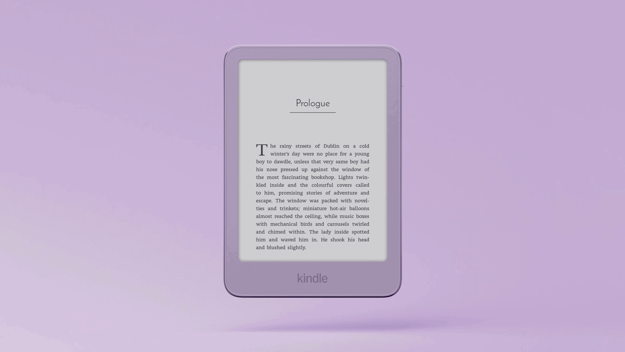 New Kindle in the Ube color