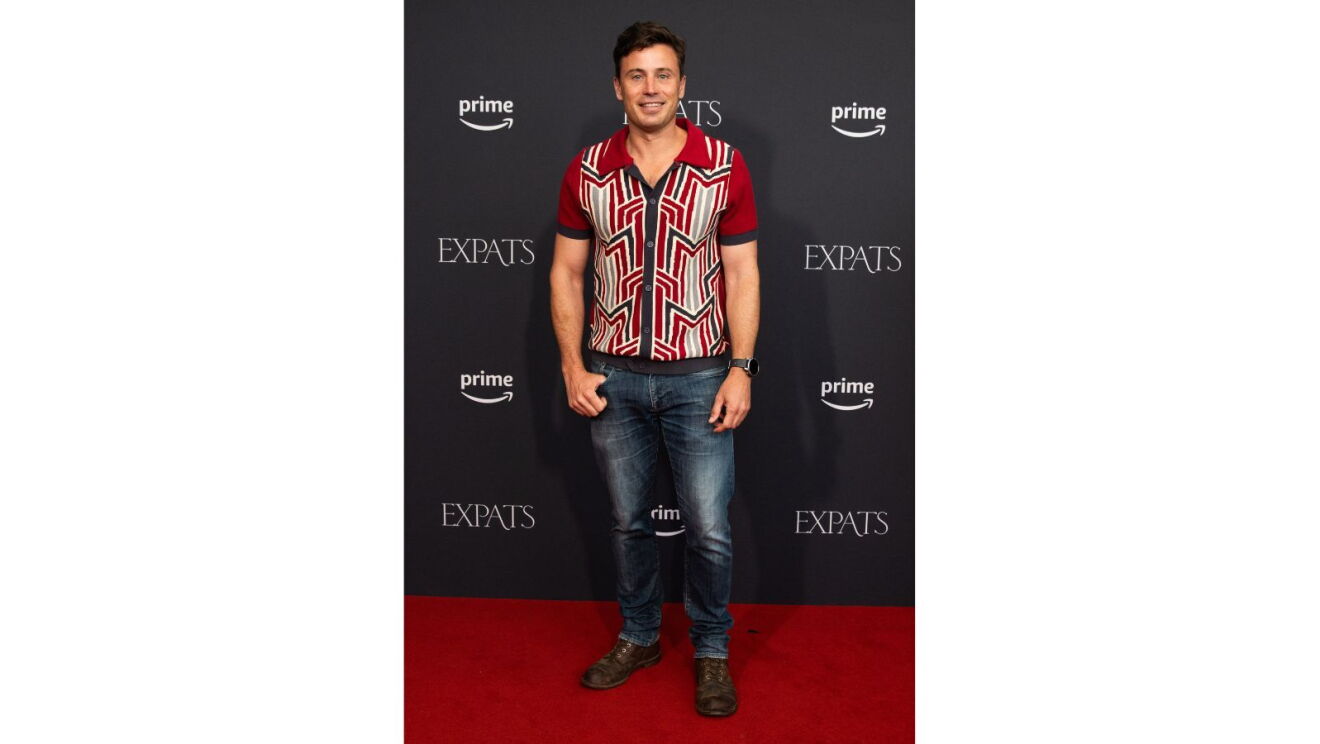 James Tobin on the red carpet at Prime Video's special Sydney screening of Expats.