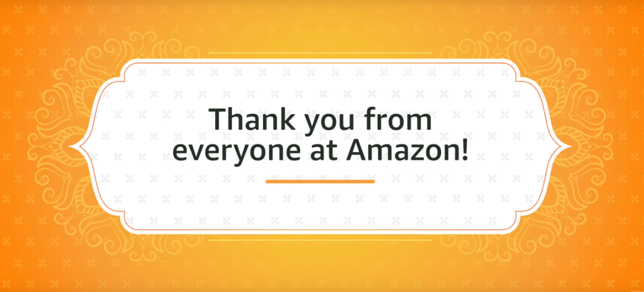 Thank you India, for delivering gratitude to Amazon’s frontline teams! 