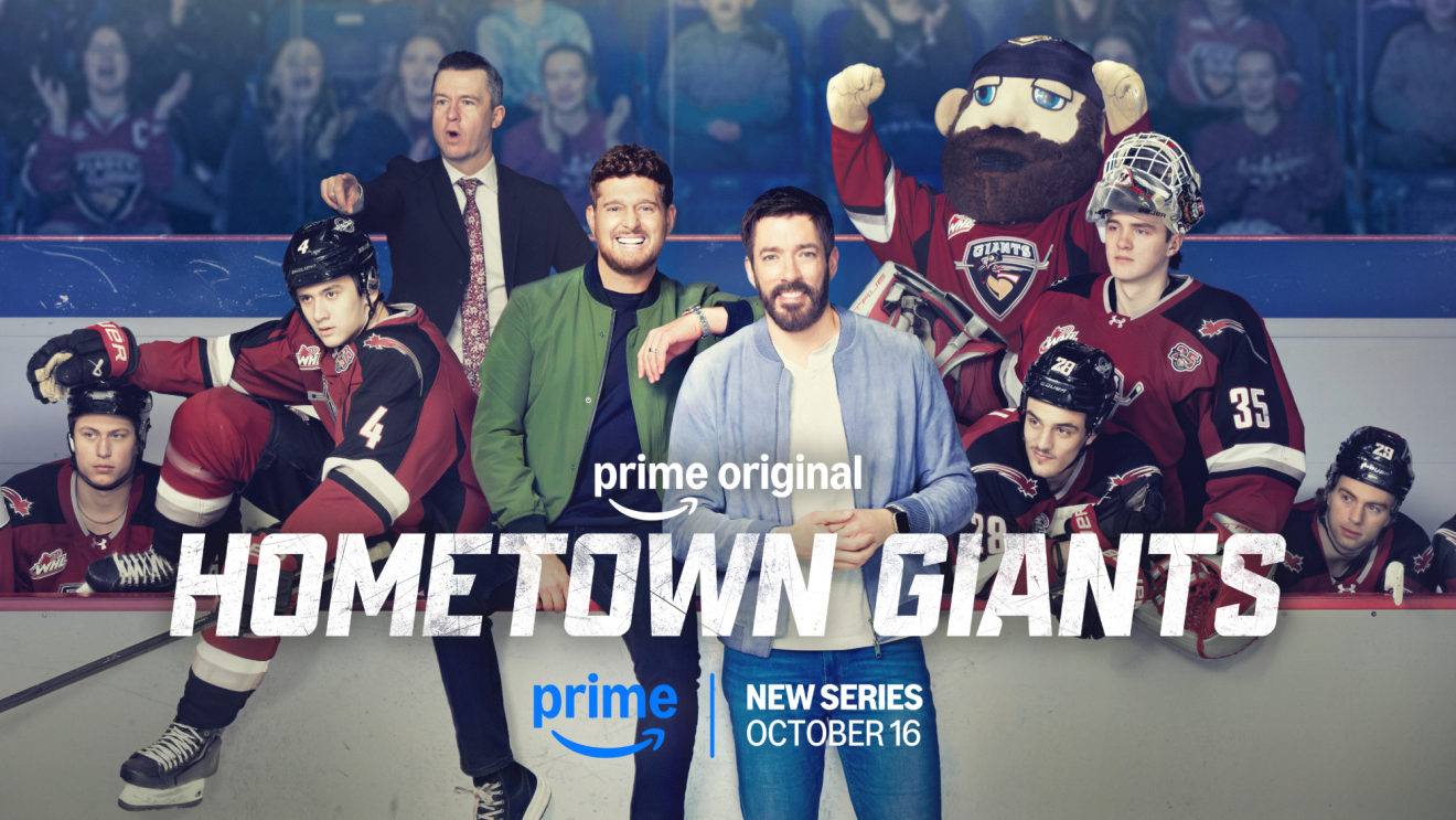 Michael Bublé and Drew Scott strive for hockey glory in Prime Video docuseries 'Hometown Giants,' coming October 16