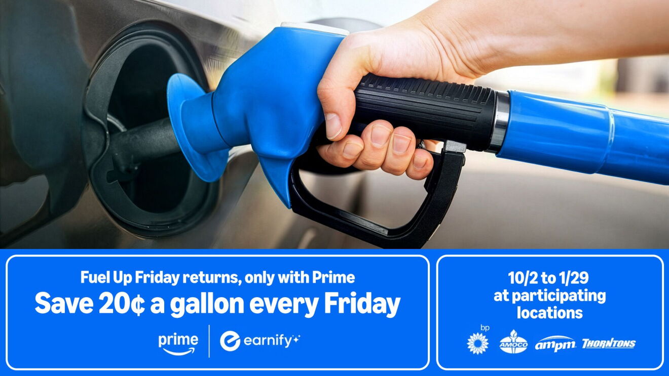 How Prime members can double their fuel savings every Friday this holiday season