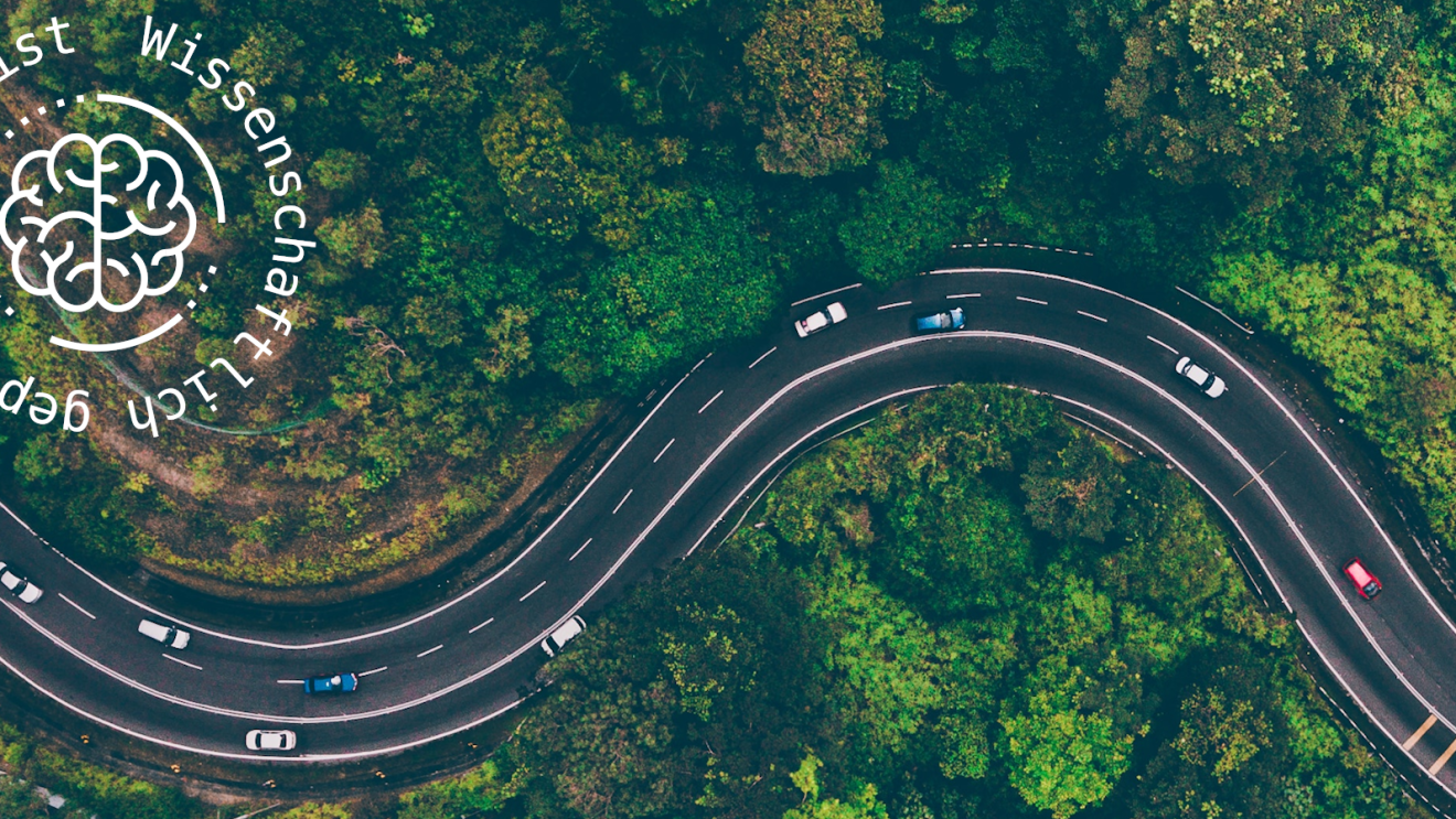 Playlist Entspannt Autofahren; Straßenverlauf