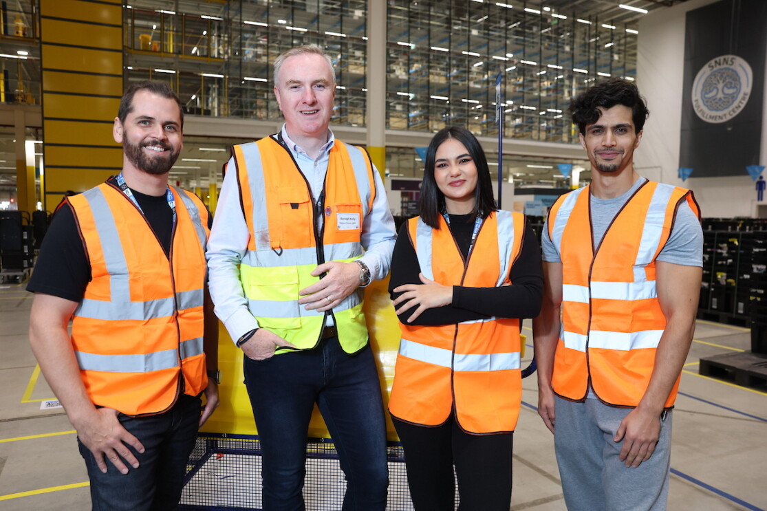 Associates at Amazon fulfilment centres in Ireland. 