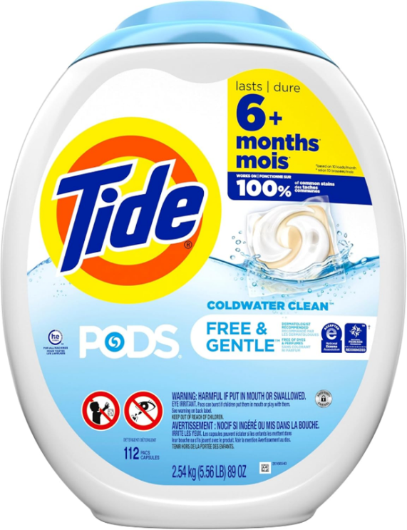 paquet de capsules Tide