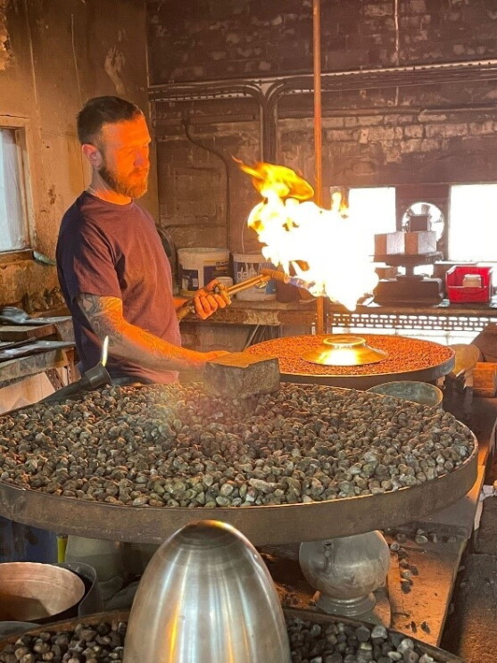 Silversmith In Action Image