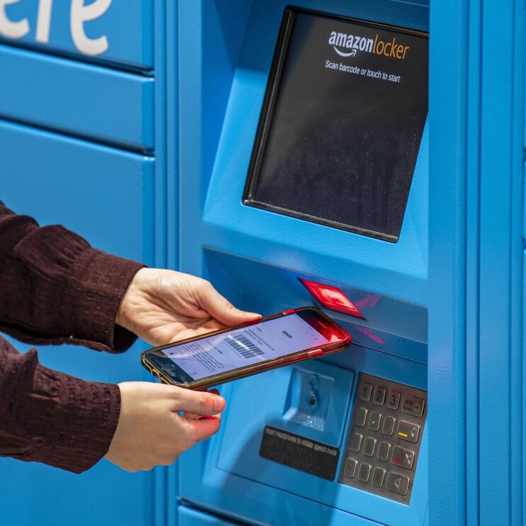 Scanning barcode on Amazon Locker