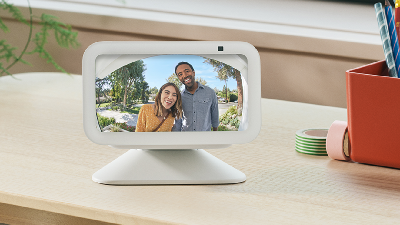 Smart home device featuring Ring doorbell display