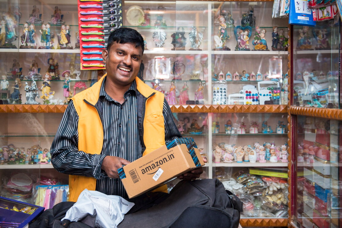 A happy IHS store owner