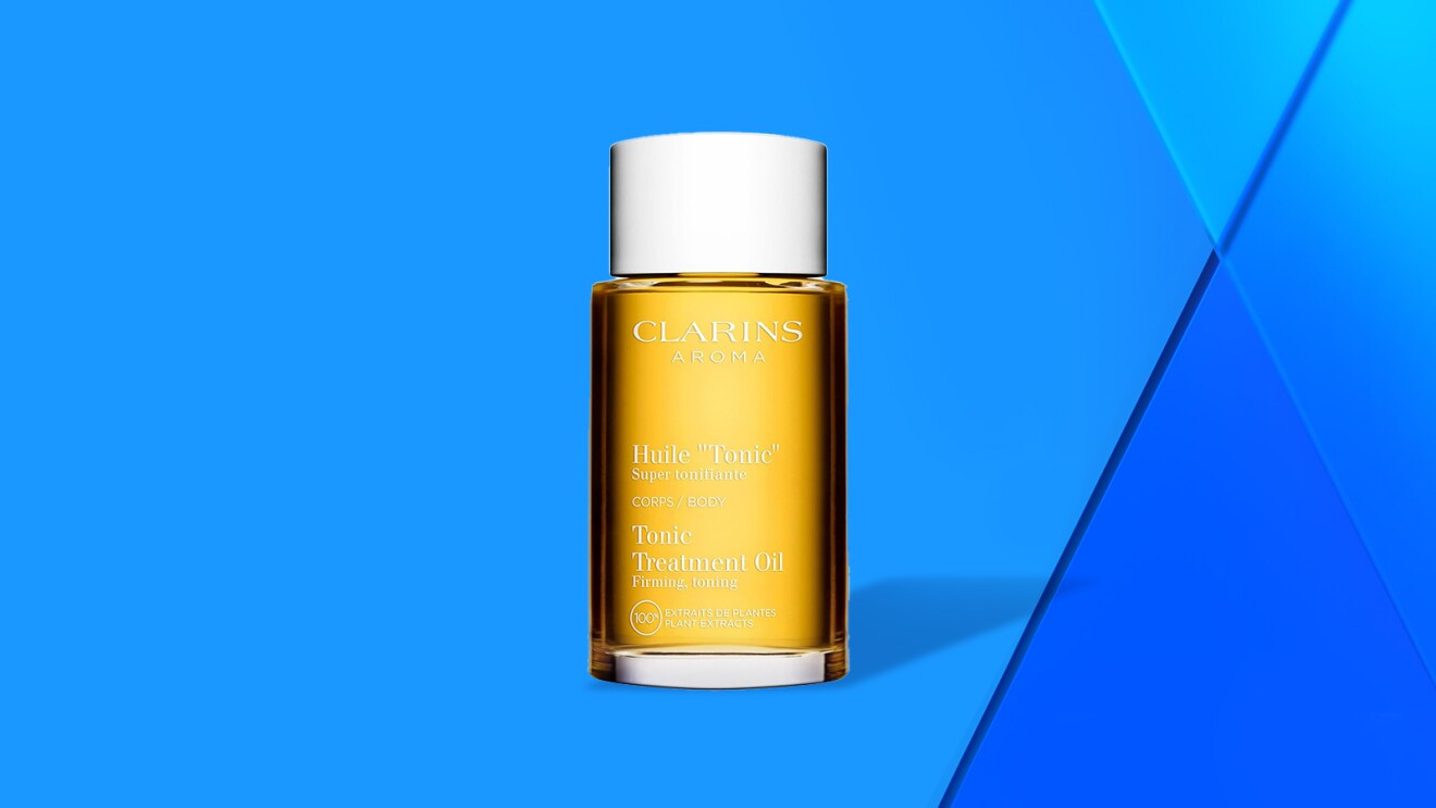 Clarins tonic treatment oil bottle