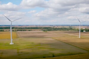 A solar wind farm. 