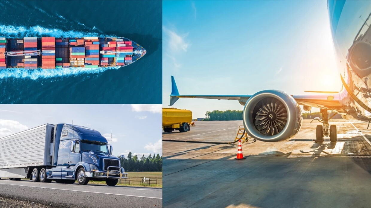 FirstMoversCoalition collage - truck, plane and boat