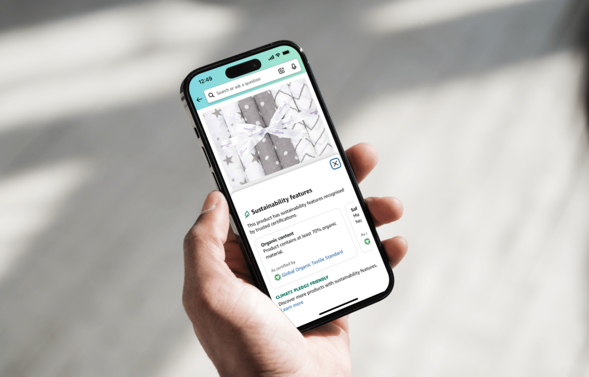 Nachhaltiges Einkaufen_Sustainability Features Smartphone View