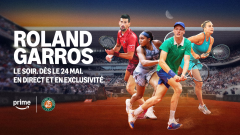 Roland-Garros 2026 sur Prime Video