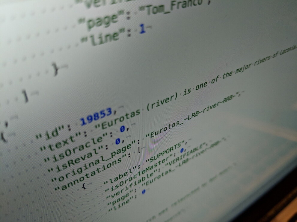 Artificial Intelligence code on a screen