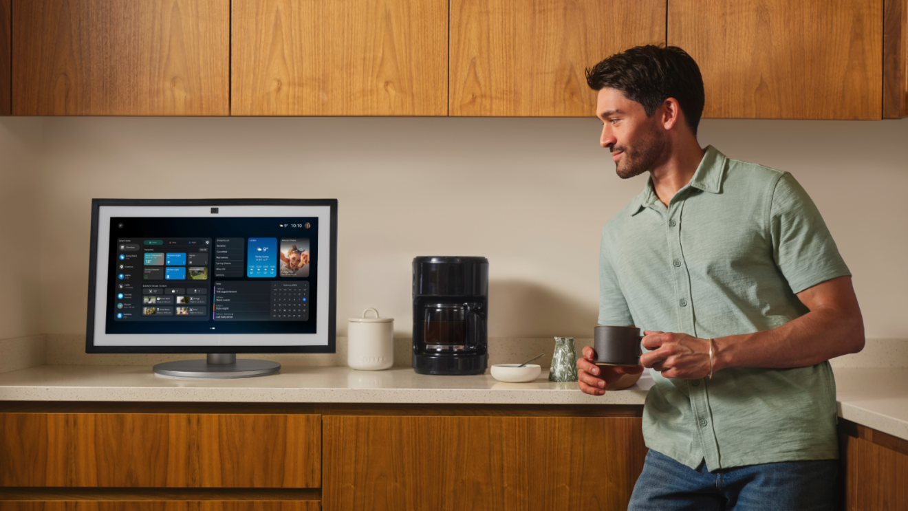 Man using Alexa+ in the UK