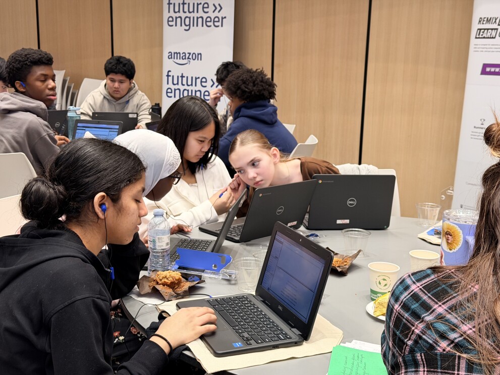 kids sitting around table 