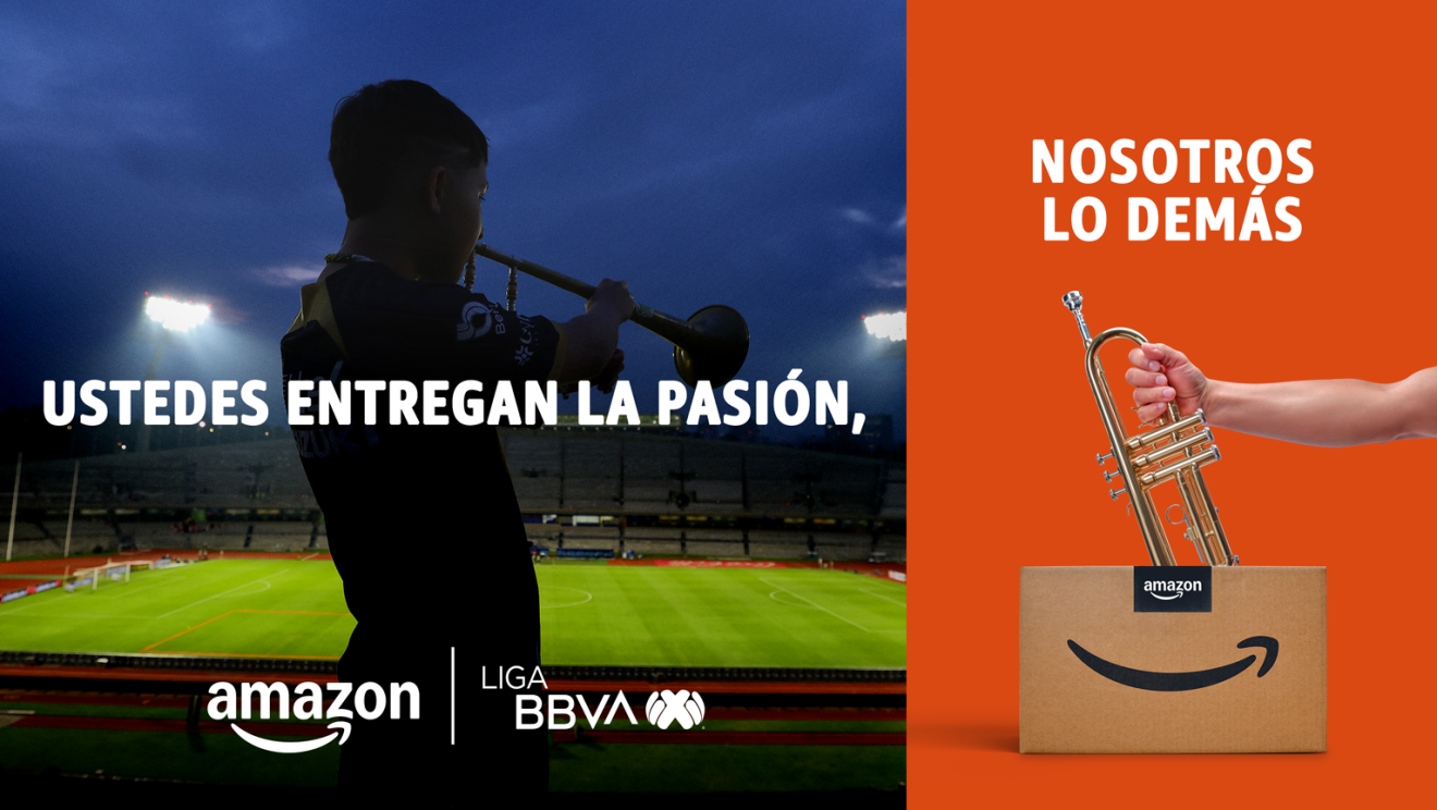 Amazon México, orgulloso patrocinador de la  Selección Nacional de México, la Liga BBVA MX y la Liga BBVA MX femenil