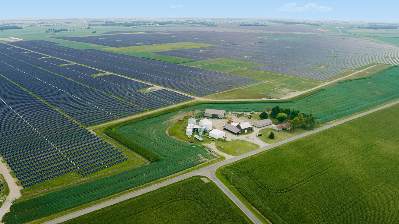 Agrivoltaic solar project in Madison County, Ohio 