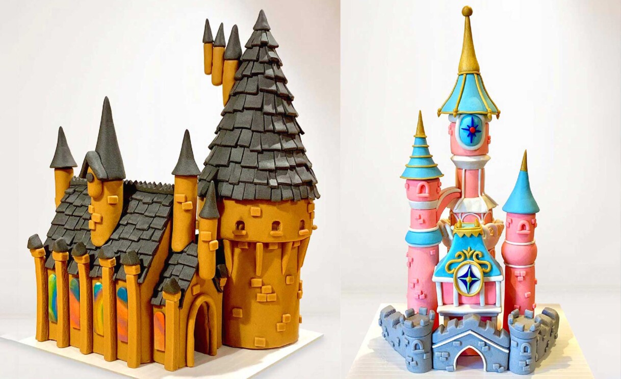 An image of different Play-Doh sculptures from the Amazon Freevee show "Play-Doh Squished."