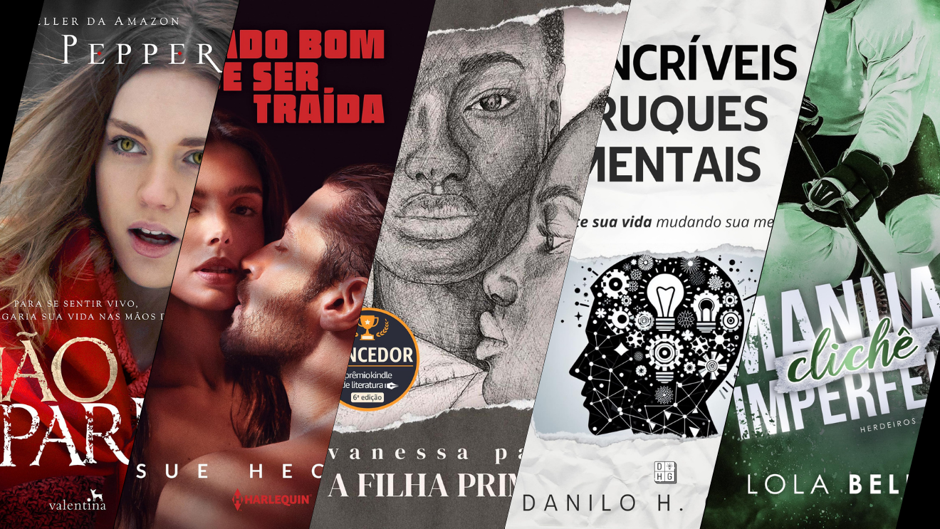 Capas de livros lançados em KDP