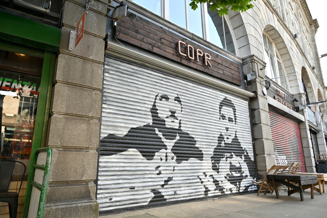 A craft bar near Swansea castle