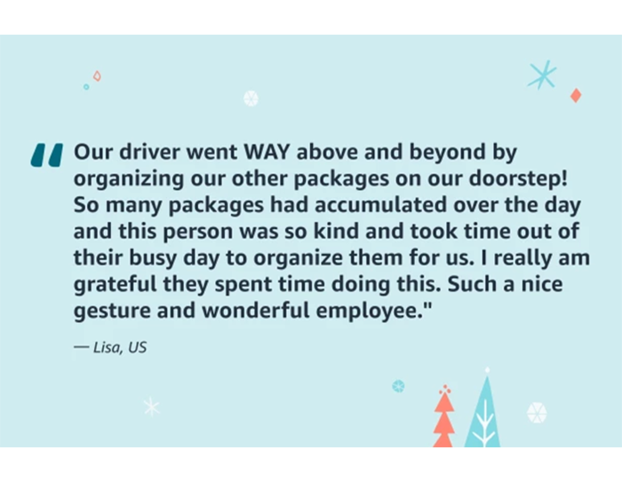 ホリデーシーズンの締めくくりに贈る、Amazonのお客様、販売事業者様の皆様、社員の皆さんへの感謝のメッセージ