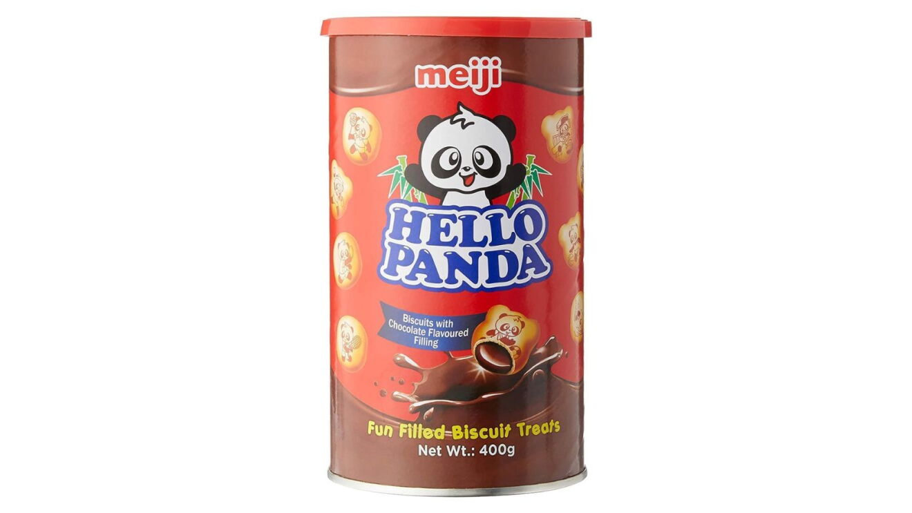 Meiji Hello Panda chocolate biscuits.