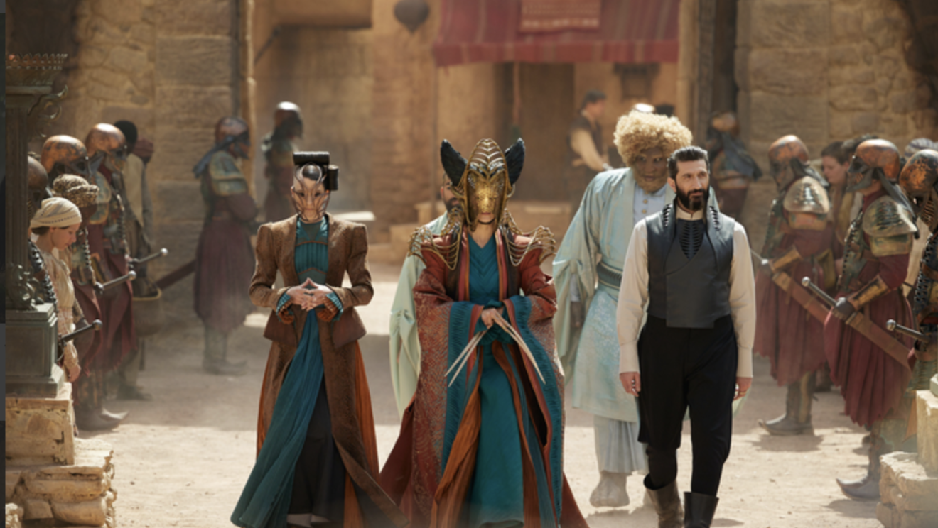 Three members of the Seachan empire in The Wheel of Time