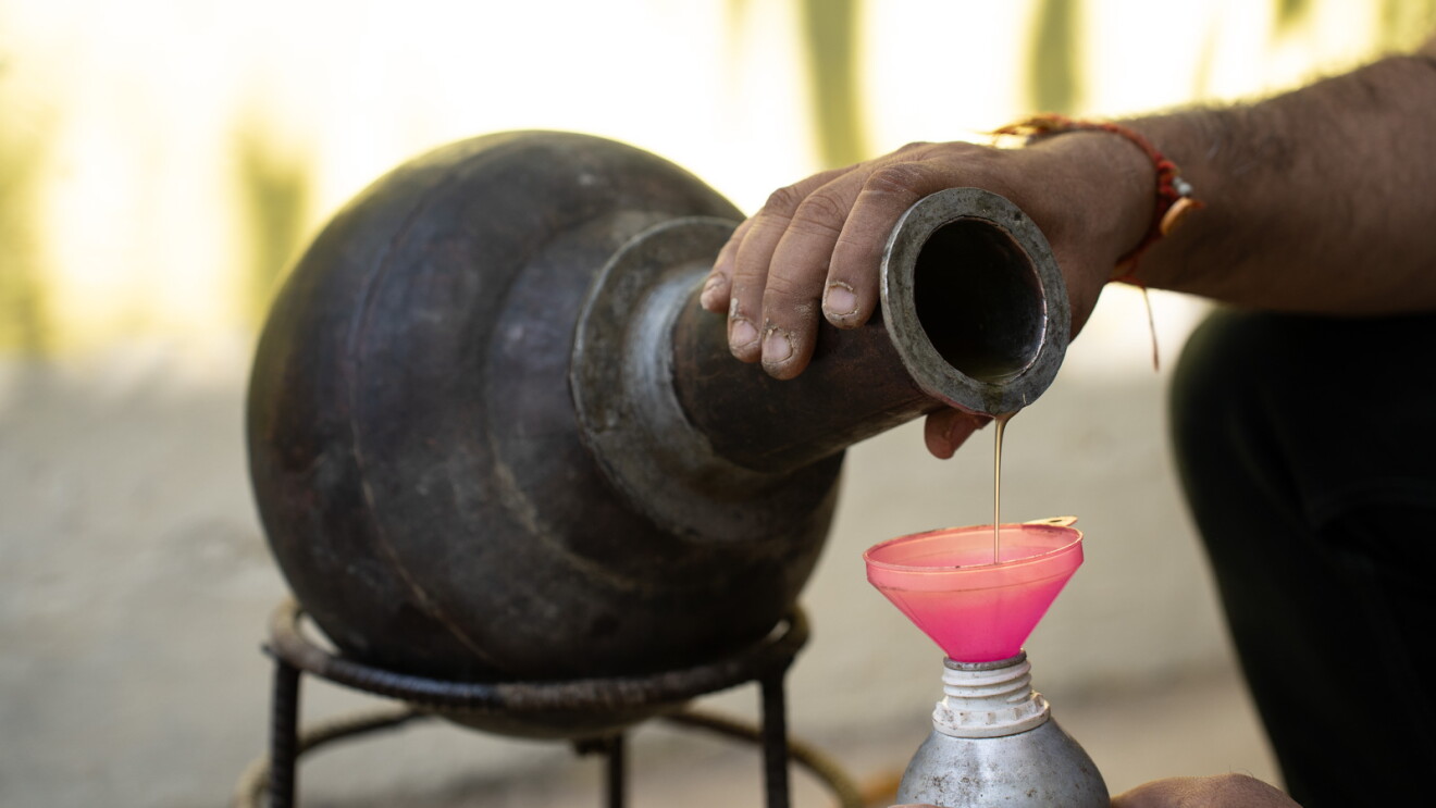 Boond attar factory in Kannauj