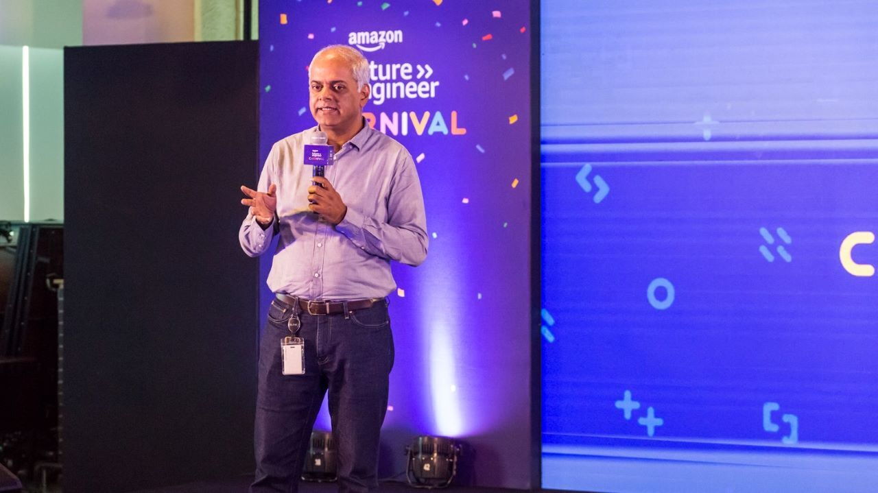 Manish Tiwary, VP and Country Manager, Amazon India at the Amazon Future Engineer Carnival