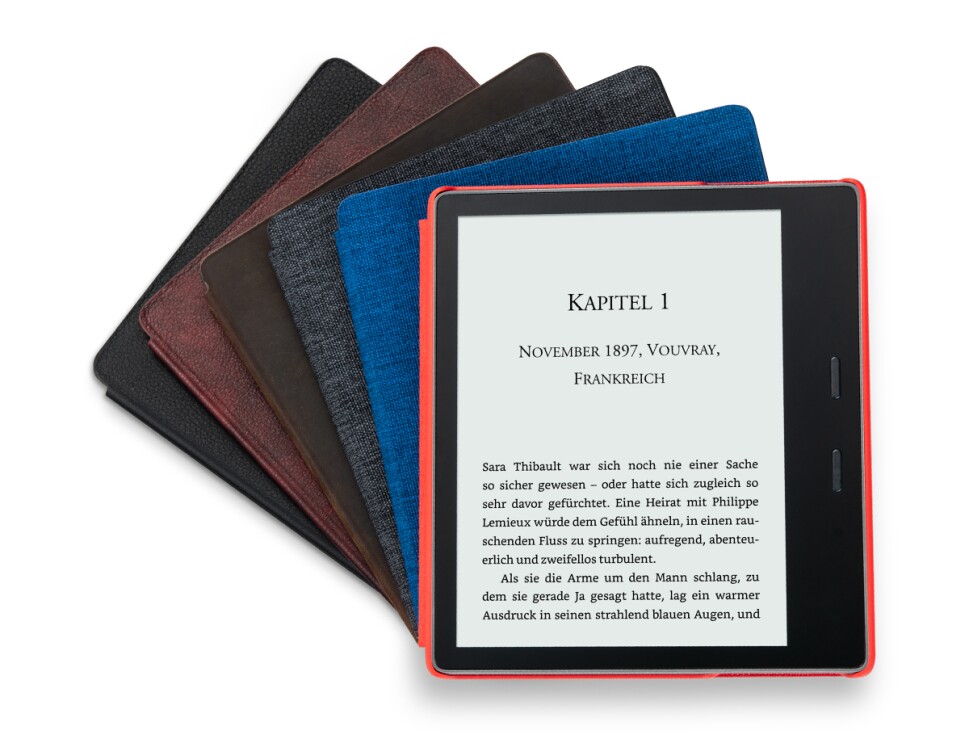 Der neue Kindle Oasis in verschiedenen Farben