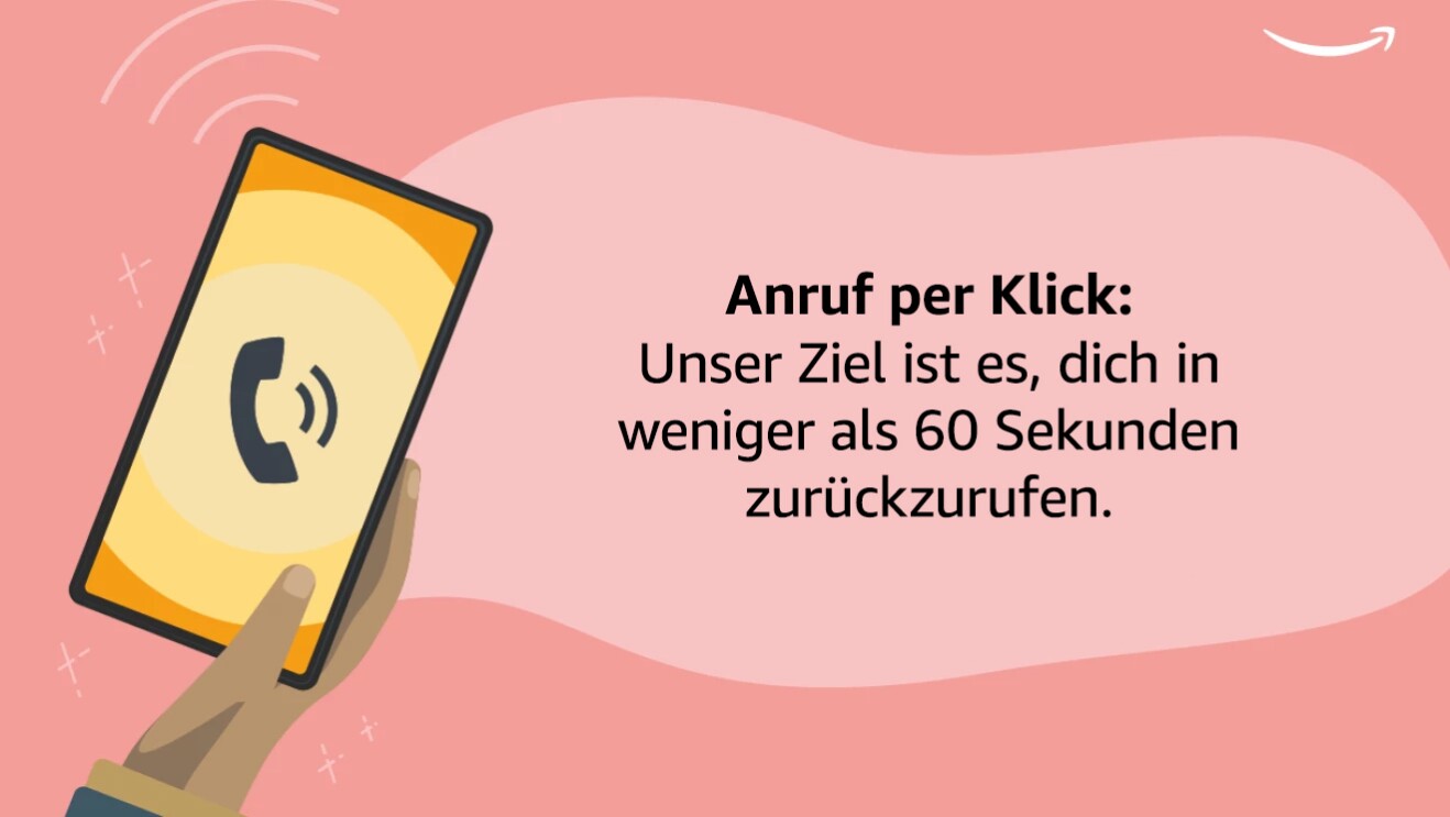 Amazon Kundenservice Grafiken mit Tipps