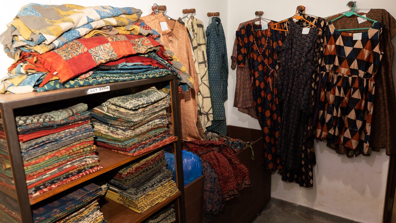Modern day Ajrakh prints