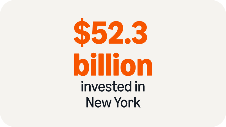 $46 billion+ contributed to New York's economy