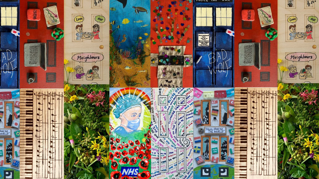 Tiled images of the door desk challenge 