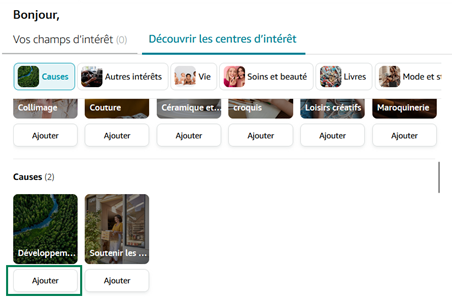 amazon storefront page