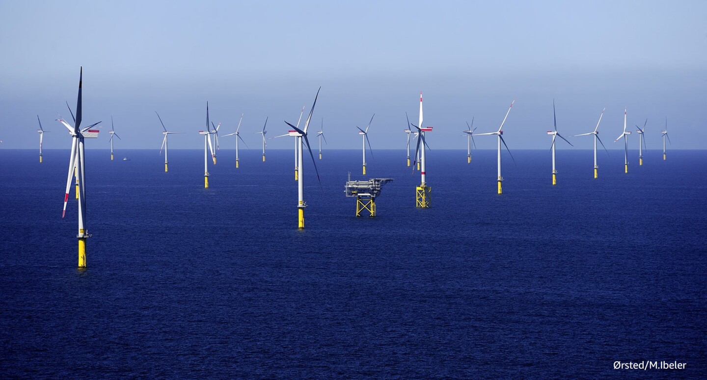 Offshore Windpart Borkum deutsche Nordsee