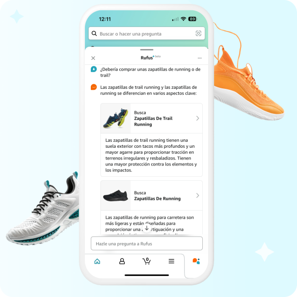 Teléfono con Rufus activado.