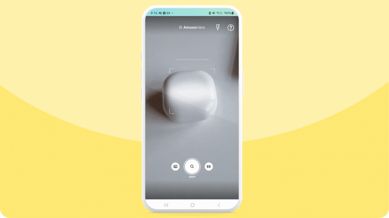 Amazon Lens detecting an object