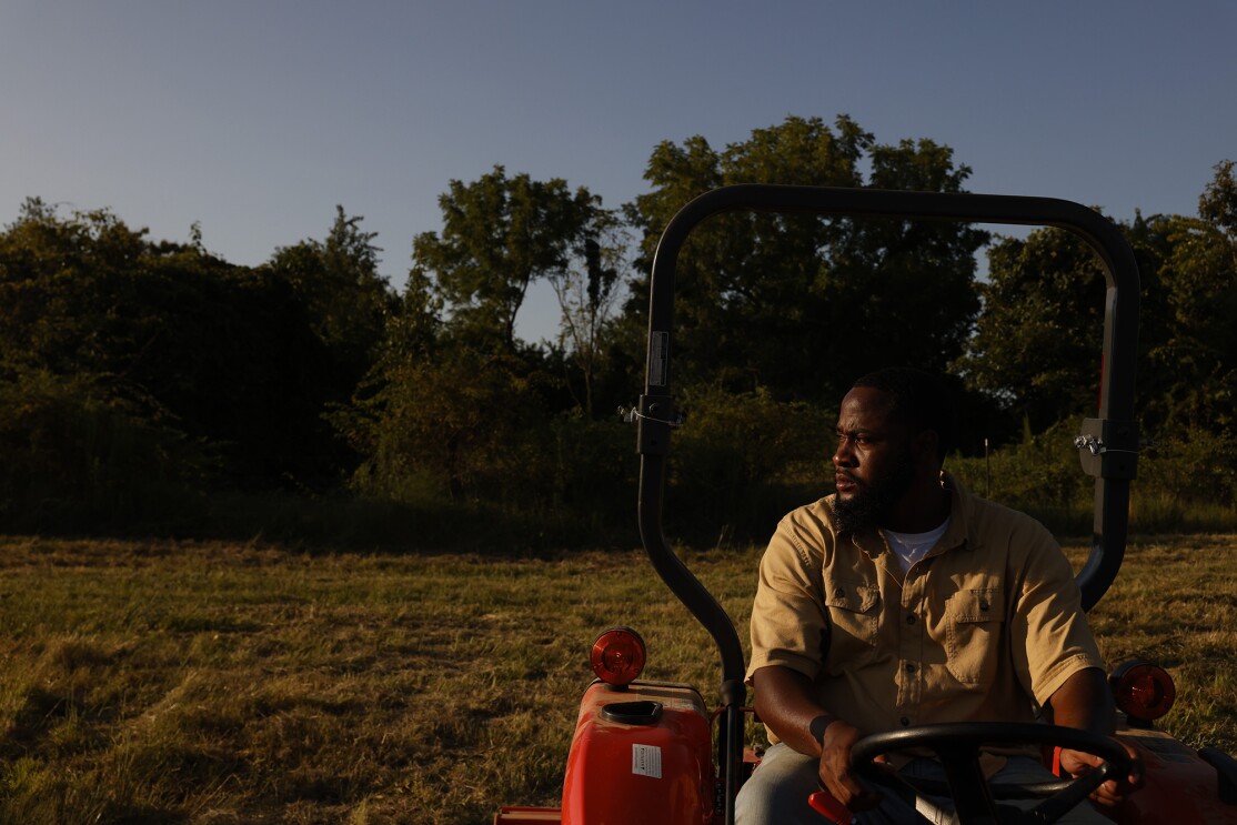 Juwan Page, a man who works at Amazon and also runs his family's multi-generational farm in Mississippi