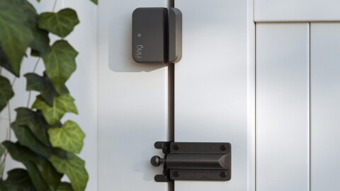 Amazon Ring Senor on fence door