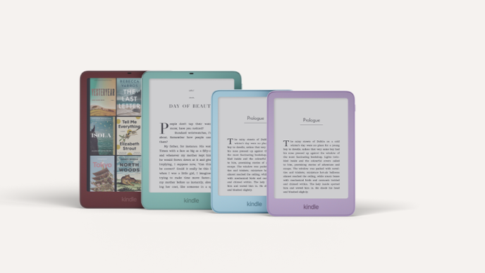 Redesigned Kindle family 