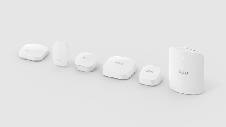 Range of Eero network devices in various sizes