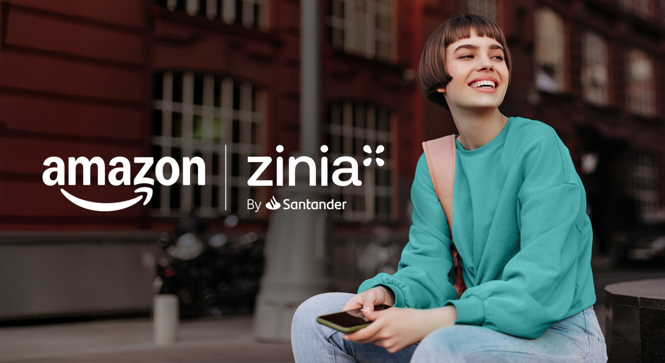 Amazon y Zinia Banco Santander