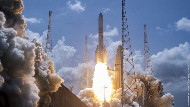 LEO satellite launch from Earth
