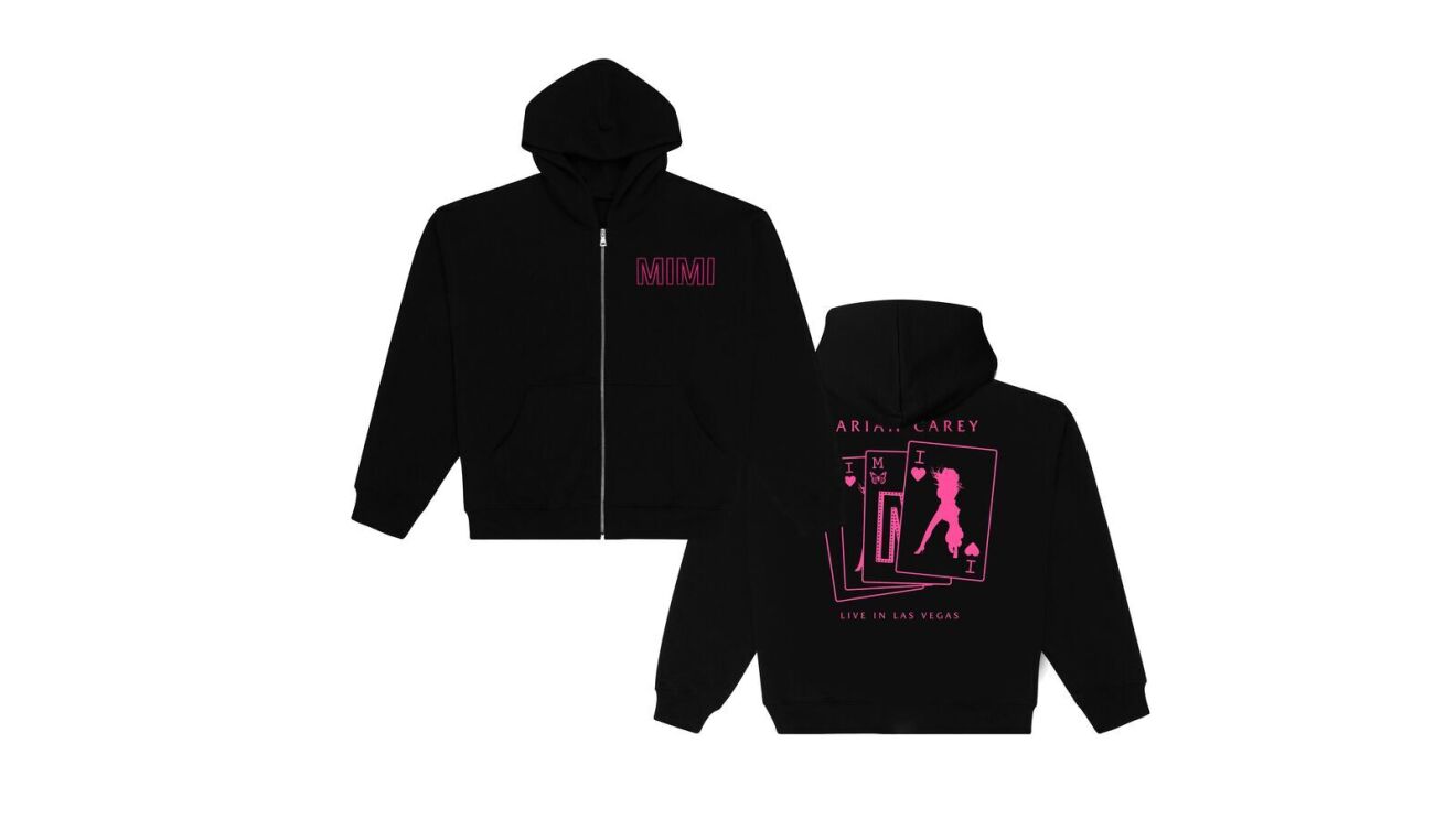 An image of merch from Mariah Carey’s new Las Vegas residency.